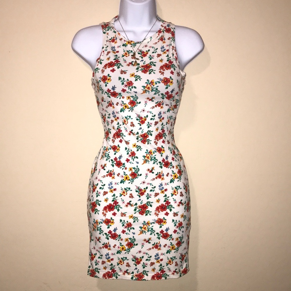 Bodycon Floral Dress
